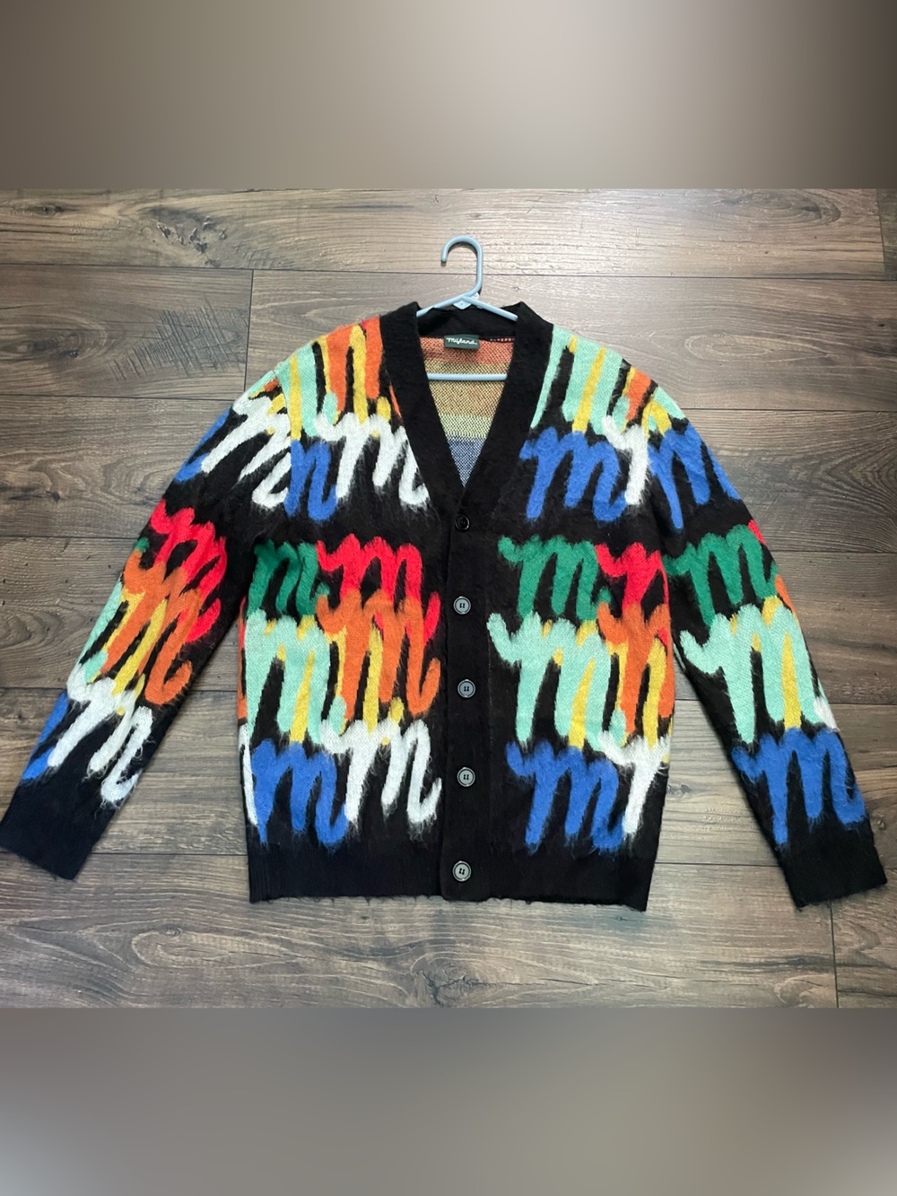 Mifland Million M Multicolored Cardigan Sweater Medium - Picture 6 of 8